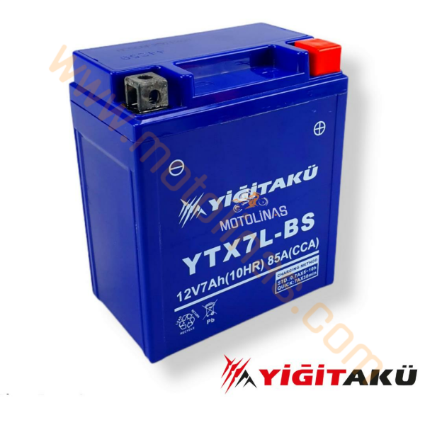 YİĞİT AKÜ 12V 7AH YTX7L-BS HONDA ACTİVA SPACY ALPHA 2021