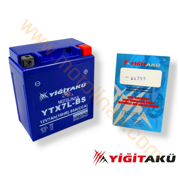 YİĞİT AKÜ 12V 7AH YTX7L-BS HONDA ACTİVA SPACY ALPHA 2021
