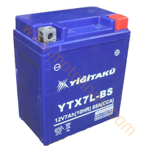 YİĞİT AKÜ 12V 7AH YTX7L-BS HONDA ACTİVA SPACY ALPHA 2021