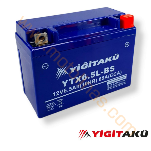 YİĞİT AKÜ 12 VOLT 6.5 AMPER YTX6.5L-BS CG MODELİ ŞUBAT/2021