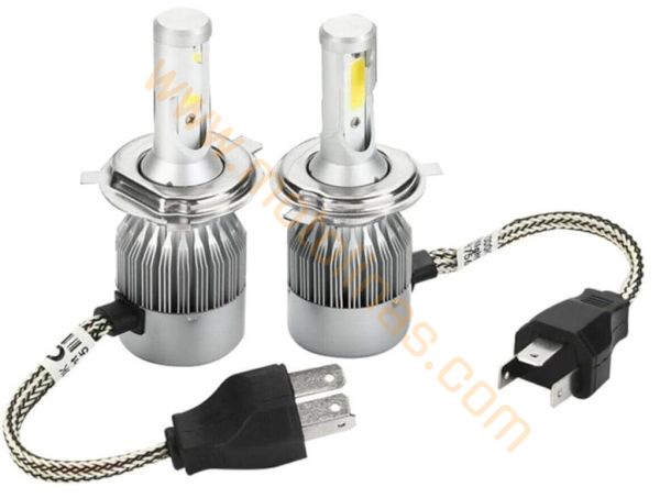 LED XENON YENİ NESİL UZUN TİP TAM BEYAZ 1 ADET H4 ÇİFT DEVRE ZENON