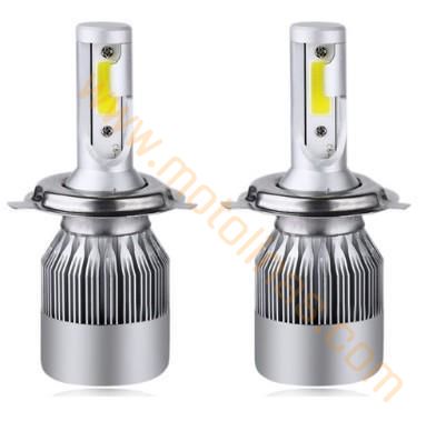 LED XENON YENİ NESİL UZUN TİP TAM BEYAZ 1 ADET H4 ÇİFT DEVRE ZENON