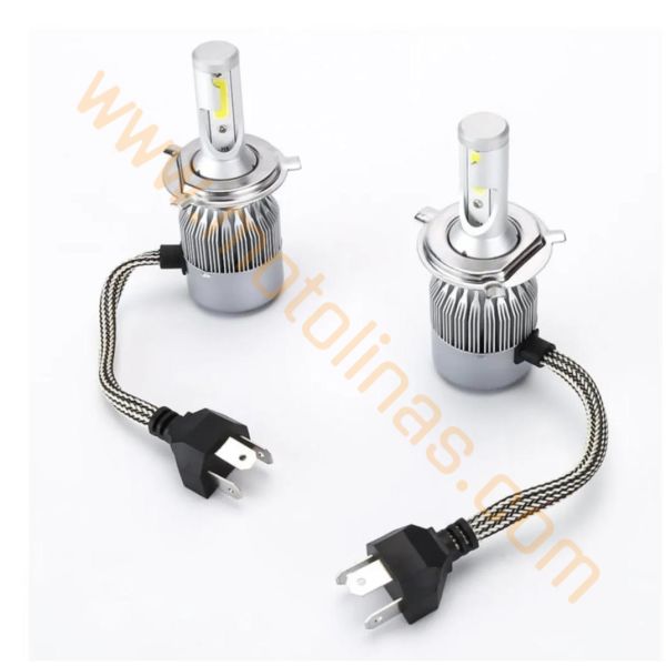 LED XENON YENİ NESİL UZUN TİP TAM BEYAZ 1 ADET H4 ÇİFT DEVRE ZENON