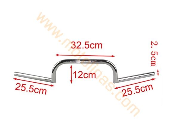 Direksiyon Gidon M Tip – CG & Cafe Racer, Cruiser Bobber Chopper Scrambler Uyumlu