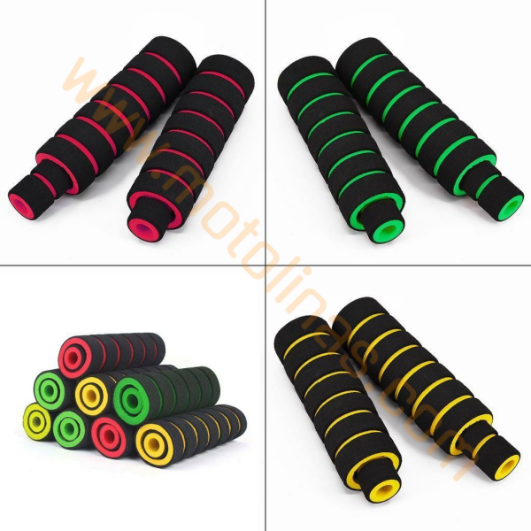 MOTOSİKLET ELCİK SÜNGERİ + MANET SÜNGERİ 4'Lü SET MAVİ