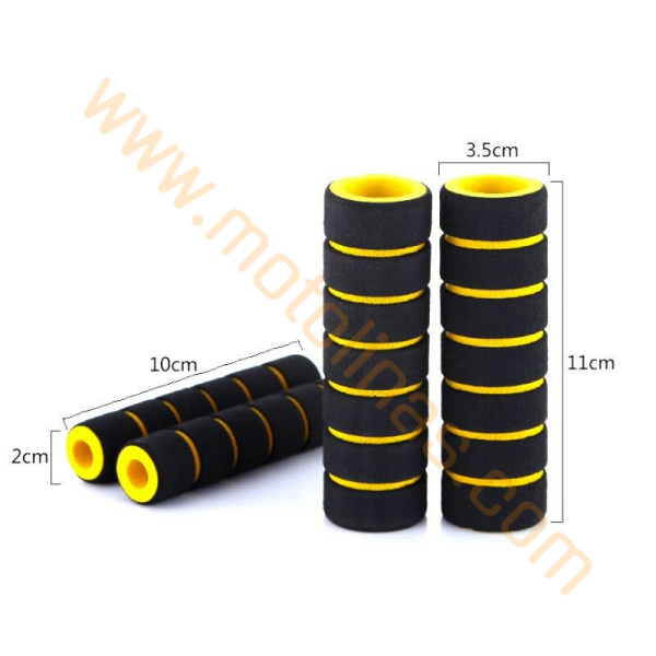 MOTOSİKLET ELCİK SÜNGERİ + MANET SÜNGERİ 4'Lü SET MAVİ