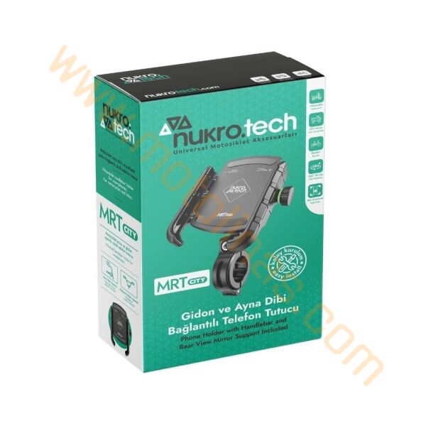 Motosiklet Telefon Tututucu Nukrotech MRT CITY Motosiklet Telefon Tutucu