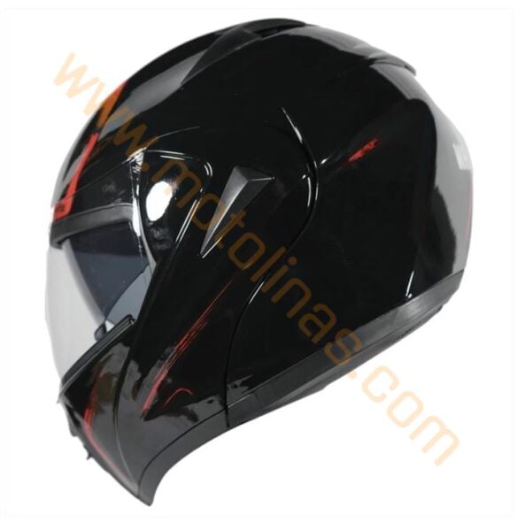 Çene Açılır Vizörlü Kask [vrt]] [siyah] [xl] Ce Belgeli- Oem