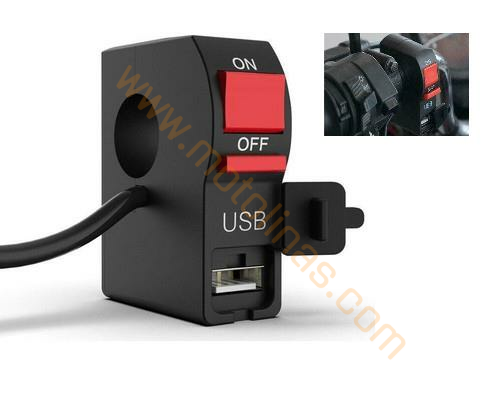 MOTOSİKLET SİS FAR DÜĞMESİ + USB GİRİŞİ İTHAL ÜRÜN