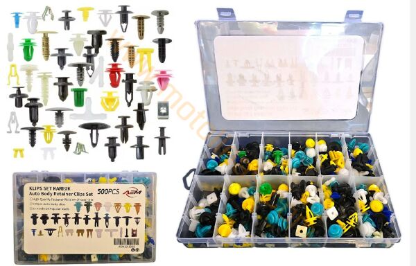 KAPORTA KLİPSİ SETİ [30 FARKLI MODEL] [500 ADET] FULL SET - UNİVERSAL