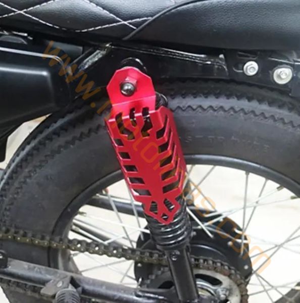MOTOSİKLET AMORTİSÖR KORUYUCU TAKIM ALEMİNYUM KIRMIZI