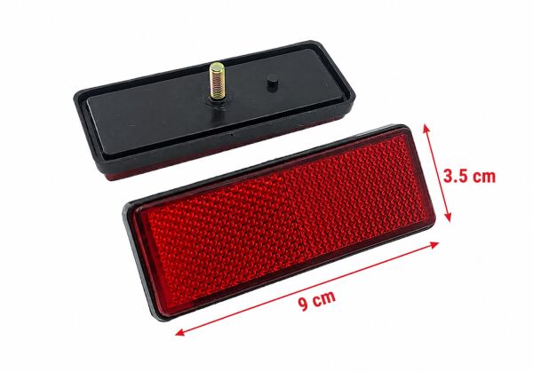ÇAMURLUK REFLEKTÖR DİKDÖRTGEN KIRMIZI ( ADET ) - MOTOSİKLET EBIKE