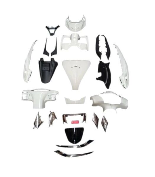 TVS Jupiter 125 Kaporta Seti Beyaz Full Set OEM Kalite Komple Grenaj Takımı