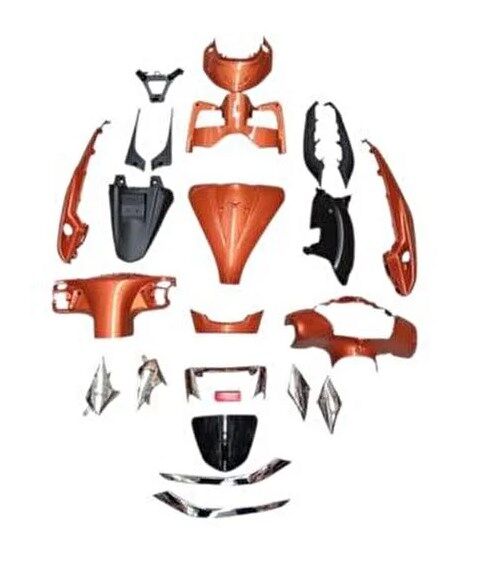 TVS Jupiter 125 Kaporta Seti Turuncu Full Set OEM Kalite Komple Grenaj Takımı