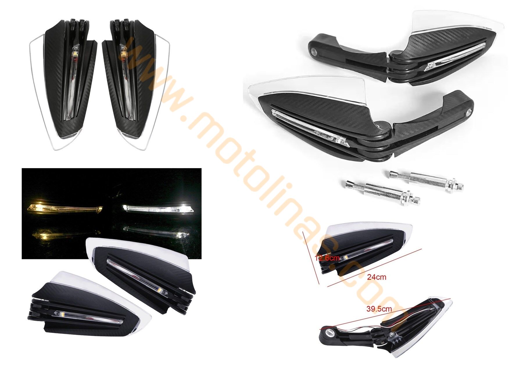 ELCİK KORUMA LEDLİ KATLANIR (PARK-SİNYAL) - UNİVERSAL