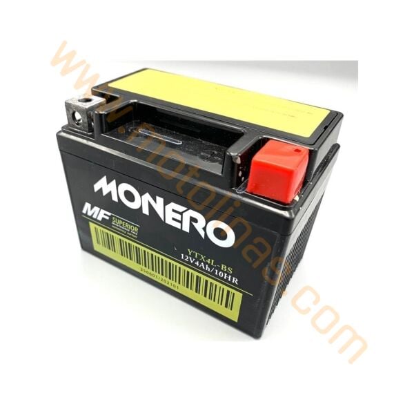 Monero Motosiklet Aküsü 12 VOLT 4AH YTX4L [113*70*85] BWS-SFC
