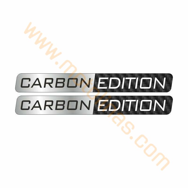 MOTOSİKLET CARBON EDITION LOGO DAMLA STICKER 2 Lİ 15cm X 1cm