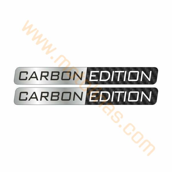 MOTOSİKLET CARBON EDITION LOGO DAMLA STICKER 2 Lİ 15cm X 1cm