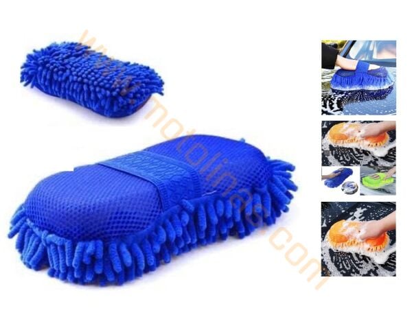 PREMİUM MOTOSİKLET YIKAMA ELDİVENİ MİKROBİBER+SÜNGER DESTEKLİ