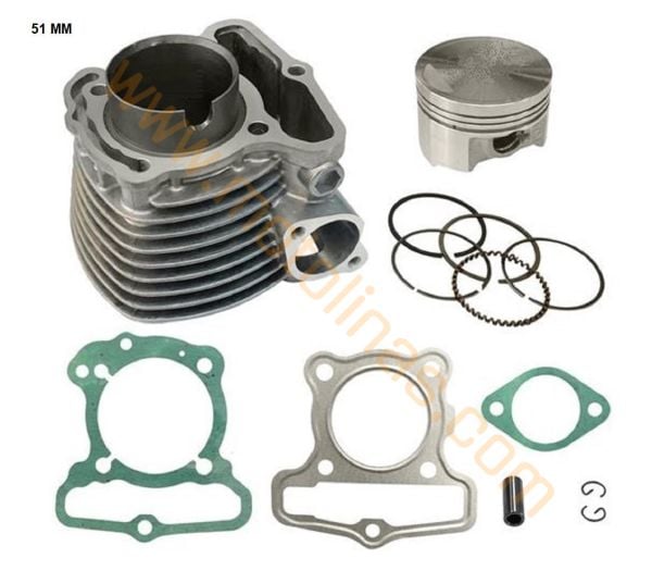 HONDA DİO SİLİNDİR SETİ MODİFİYE 51mm, DİO SİLİNDİR SETİ A KALİTE