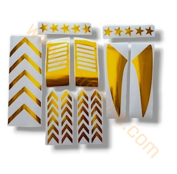 CG STİCKER SETİ GOLD,KUBA GOLD ETİKET SETİ