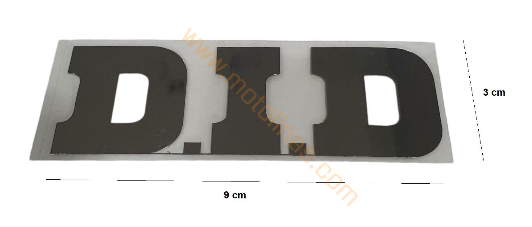 Motosiklet etiket, motosiklet sticker ithal Alüminyum sticker D.I.D LOGO