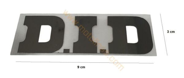 Motosiklet etiket, motosiklet sticker ithal Alüminyum sticker D.I.D LOGO
