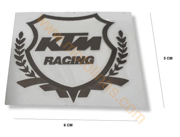 Motosiklet etiket, motosiklet sticker ithal Alüminyum sticker KTM LOGO
