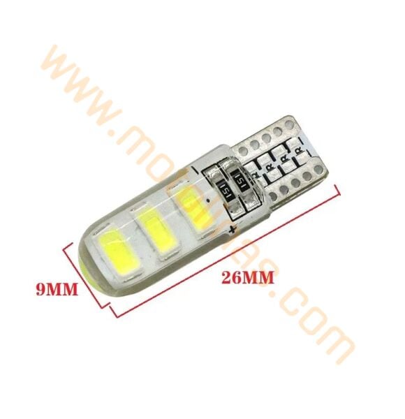 Sinyal Ampul Dipsiz 12V Çakar Modlu LED Beyaz Işık 2 Adet
