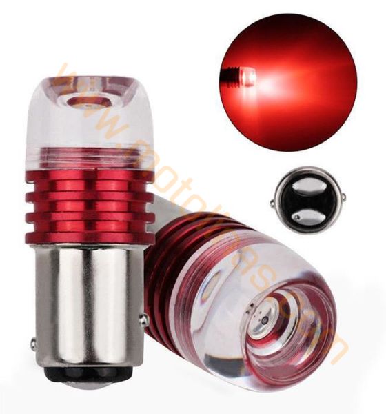 MOTOSİKLET OTOMOBİL STOP AMPULÜ ÇAKARLI KIRMIZI RENK