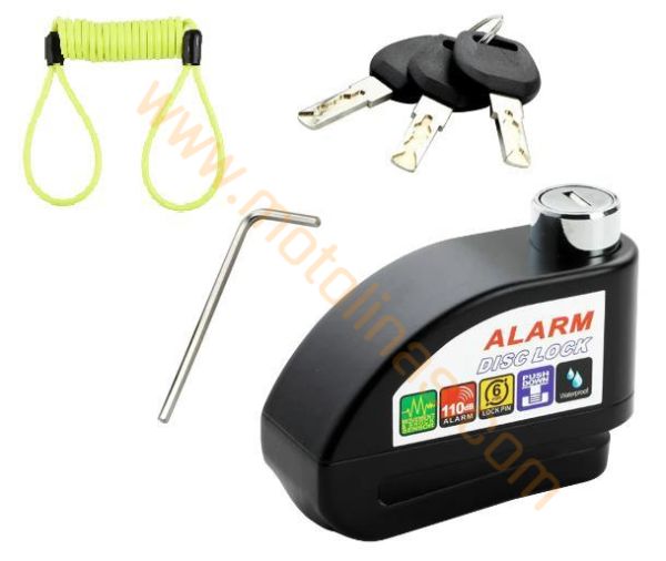 Alarmlı Disk Kilidi Motosiklet Ve Bisiklet İçin