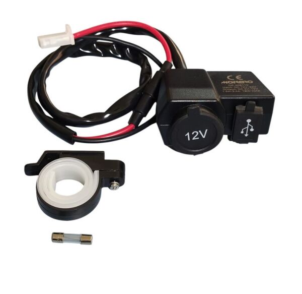 Motosiklet USB Şarj Cihazı Çakmaklık Soketi 12V Universal (Çakmaklık Dahil Değildir)