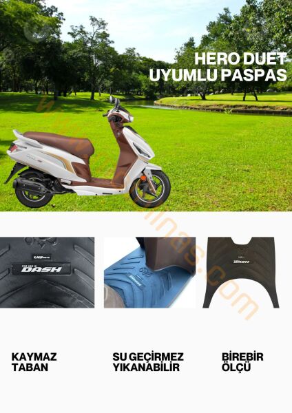 HERO DASH 125cc UYUMLU PASPAS KAYMAZ TABAN
