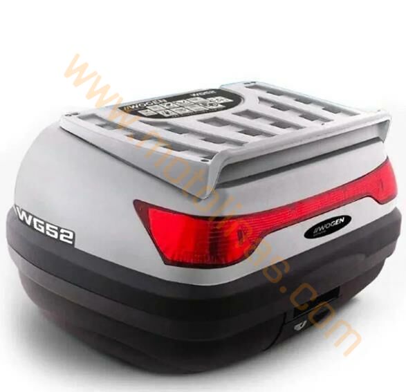 MOTOSİKLET ARKA TOPCASE ARKA ÇANTA 52 LİTRE BASİC NARDON GRİ