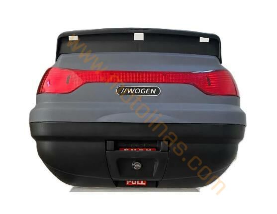 MOTOSİKLET ARKA TOPCASE ARKA ÇANTA 52 LİTRE BASİC NARDON GRİ