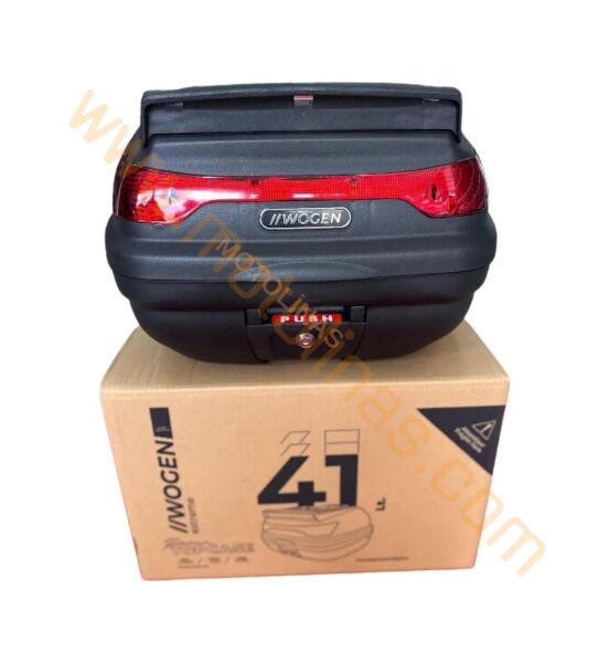 MOTOSİKLET ARKA TOPCASE ARKA ÇANTA 41 LİTRE BASİC SİYAH