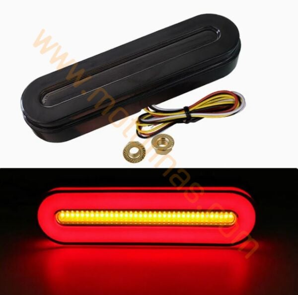 Motosiklet Ultra Güçlü Arka Çoklu 58 Led Sistem Park-Fren+Sinyal+Dörtlü Modlu