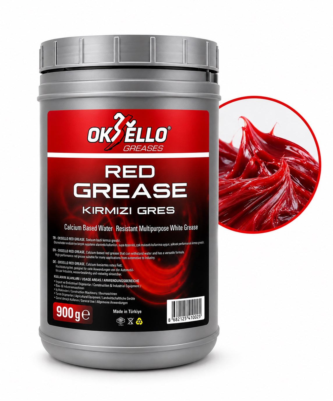 GRES YAĞI KIRMIZI  900 ML - MOTOSİKLET BİSİKLET