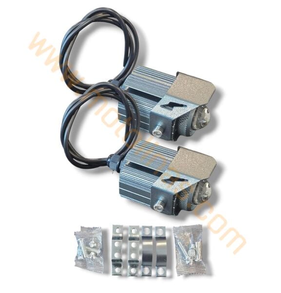 Motosiklet Atv Off Road Sis Farı Mercekli Sarı Beyaz Takım X3 Modlu Yüsek Işık