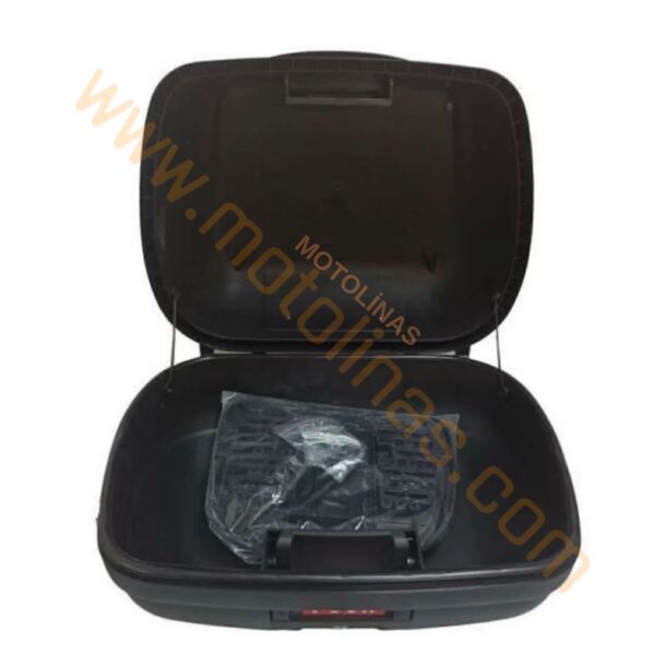 MOTOSİKLET ARKA TOPCASE ARKA ÇANTA 41 LİTRE SIRTIKLI BEYAZ