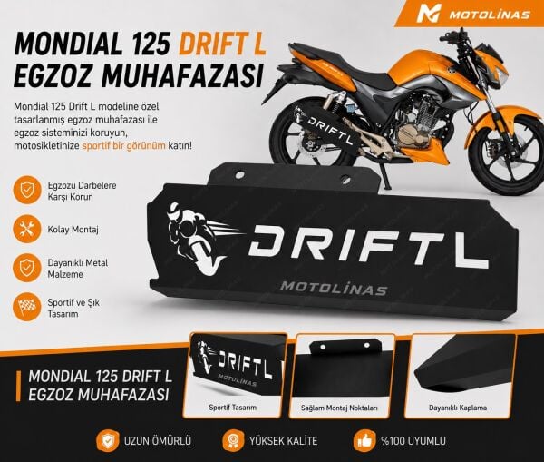 EGSOZ MUHAFAZA CNC / DEMİR KORUMA - MONDİAL DRİFT L 125cc