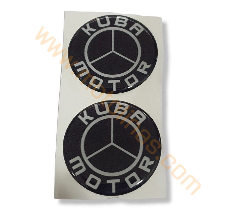 KUBA UYUMLU  ETİKET STİCKER 2 li set 4,5X4,5 cm KUBA ETİKET AKSESUAR