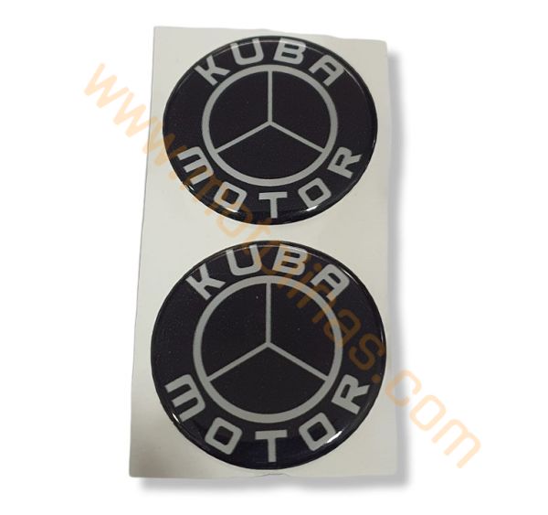 KUBA UYUMLU  ETİKET STİCKER 2 li set 4,5X4,5 cm KUBA ETİKET AKSESUAR