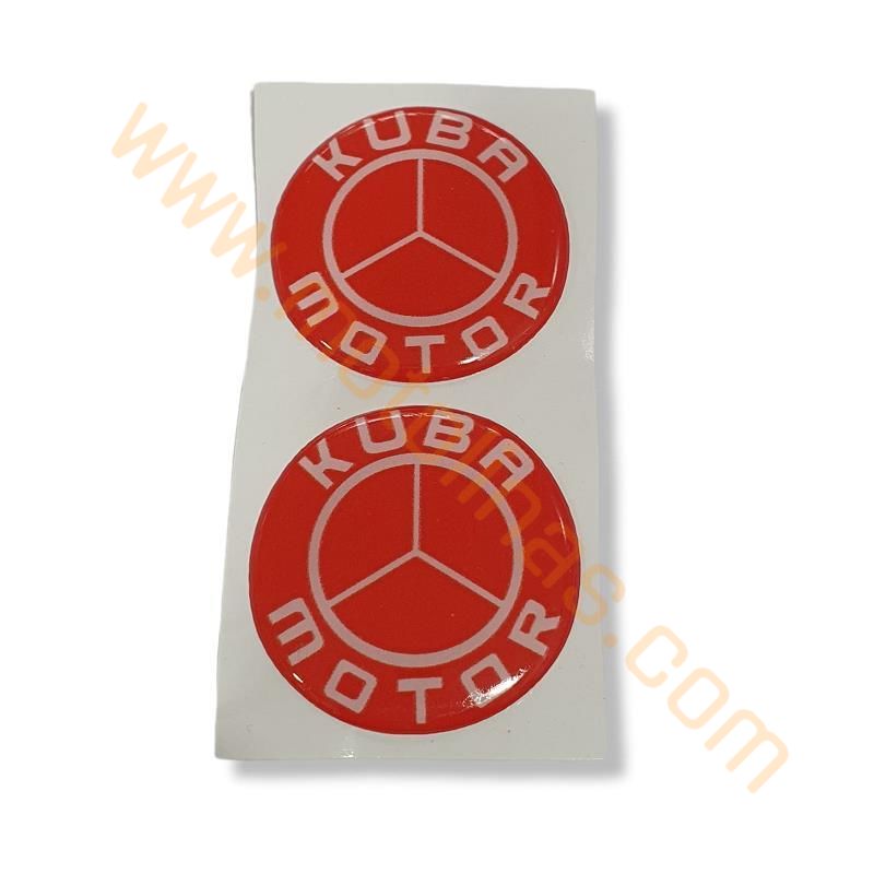KUBA UYUMLU  ETİKET STİCKER 2 li set 5X5 cm KUBA ETİKET AKSESUAR