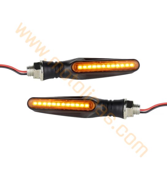 Motosiklet Modifiye Led Sinyal Sarı Işık - Kayan Led Takım