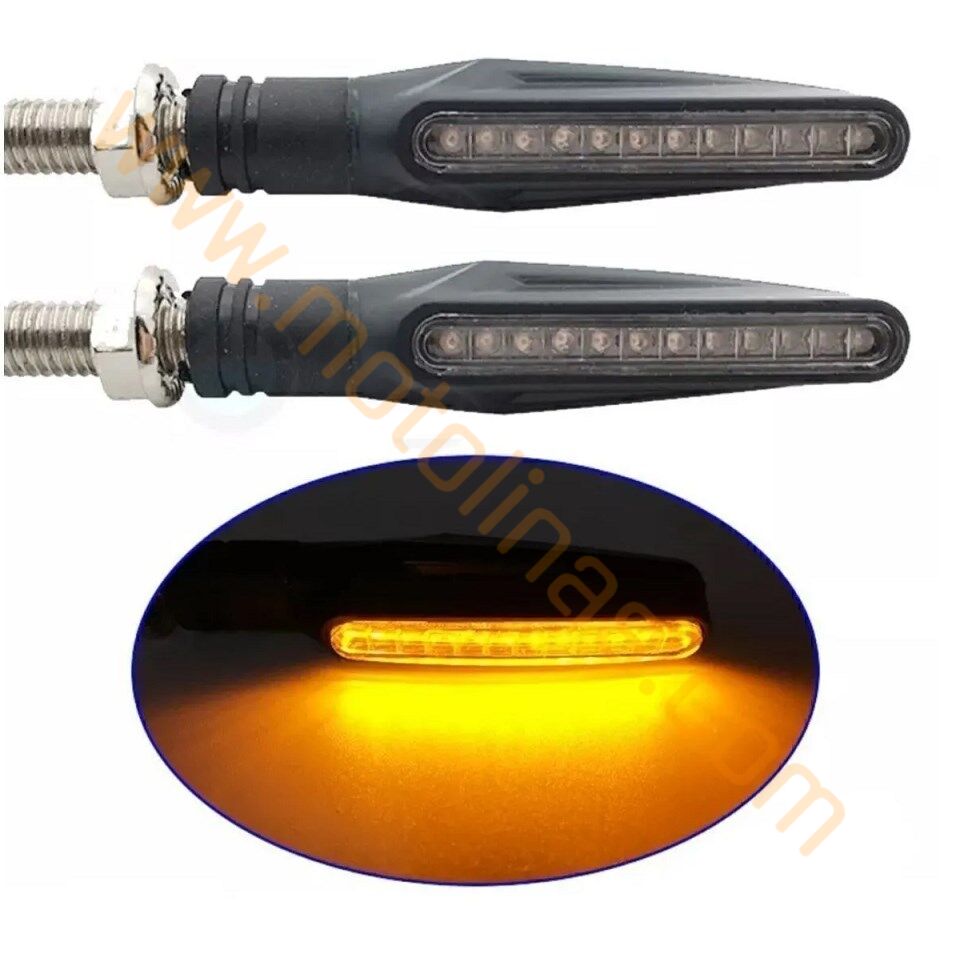 Motosiklet Modifiye Led Sinyal Sarı Işık - Kayan Led Takım