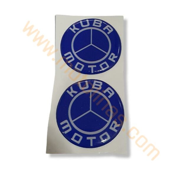 KUBA UYUMLU  ETİKET STİCKER 2 li set 5X5 cm KUBA ETİKET AKSESUAR