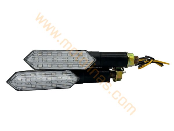 Motosiklet Modifiye Sinyal Sarı Işık - Kayan Led Takım, Led Sinyla 1 Takım