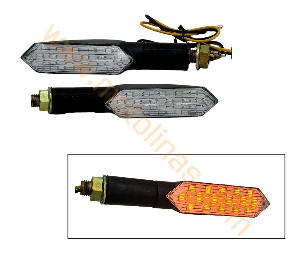Motosiklet Modifiye Sinyal Sarı Işık - Kayan Led Takım, Led Sinyla 1 Takım