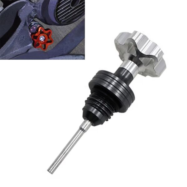 Motosiklet Yağ Çubuğu CNC Turuncu Universal
